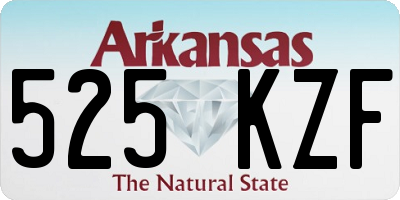 AR license plate 525KZF