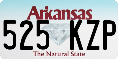 AR license plate 525KZP