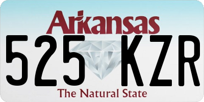 AR license plate 525KZR