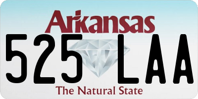 AR license plate 525LAA