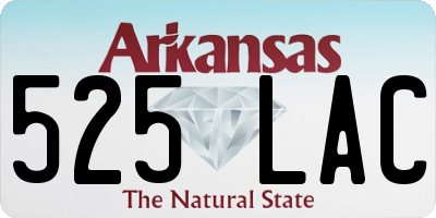 AR license plate 525LAC