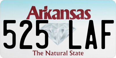 AR license plate 525LAF