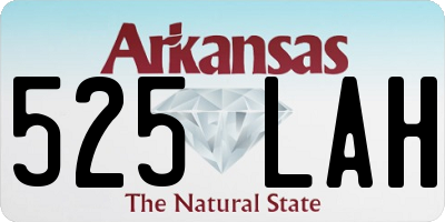 AR license plate 525LAH