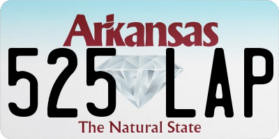 AR license plate 525LAP