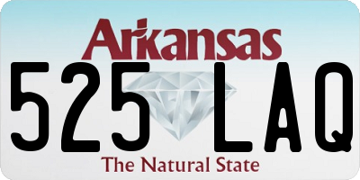 AR license plate 525LAQ