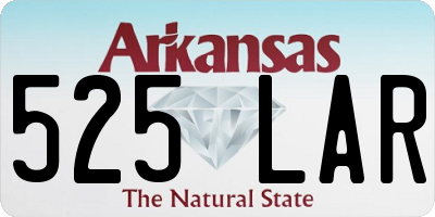 AR license plate 525LAR