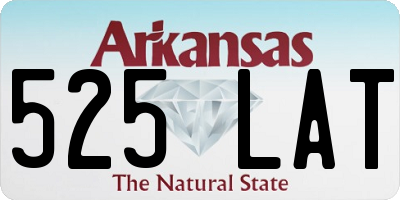 AR license plate 525LAT