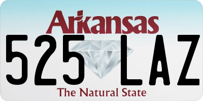 AR license plate 525LAZ