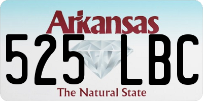 AR license plate 525LBC