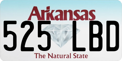 AR license plate 525LBD