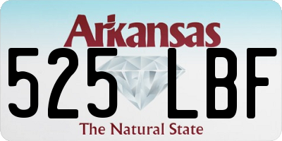 AR license plate 525LBF