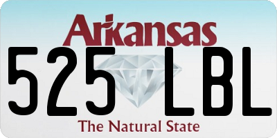 AR license plate 525LBL