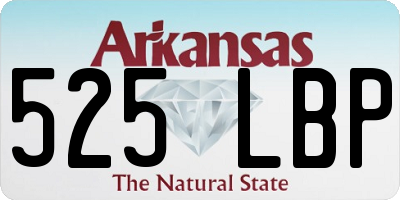AR license plate 525LBP