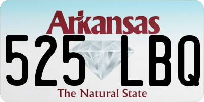 AR license plate 525LBQ