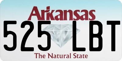 AR license plate 525LBT
