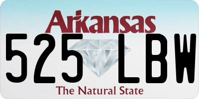 AR license plate 525LBW