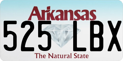 AR license plate 525LBX