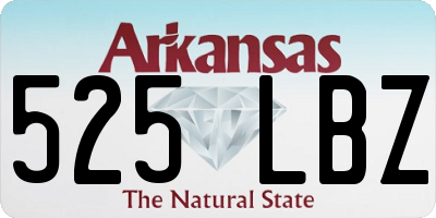 AR license plate 525LBZ