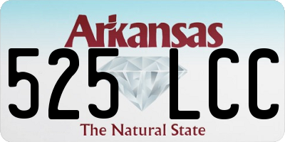AR license plate 525LCC