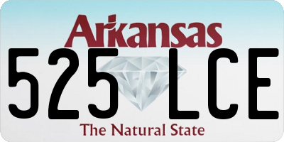 AR license plate 525LCE