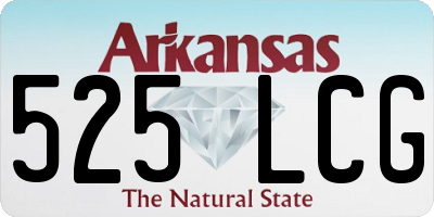 AR license plate 525LCG
