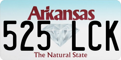 AR license plate 525LCK