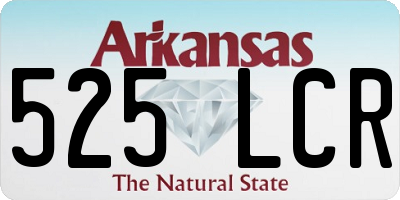 AR license plate 525LCR