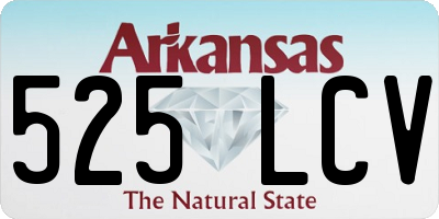 AR license plate 525LCV