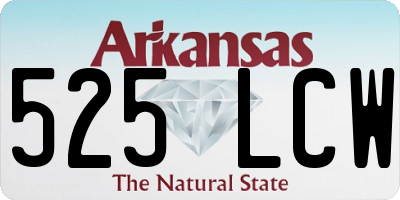 AR license plate 525LCW
