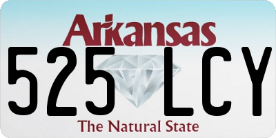 AR license plate 525LCY