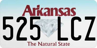AR license plate 525LCZ