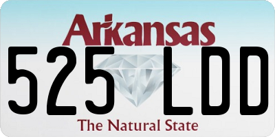 AR license plate 525LDD