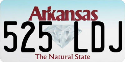 AR license plate 525LDJ