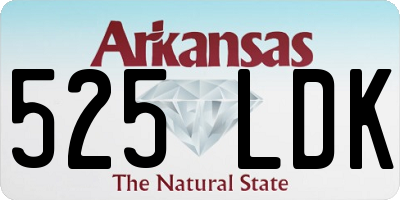 AR license plate 525LDK