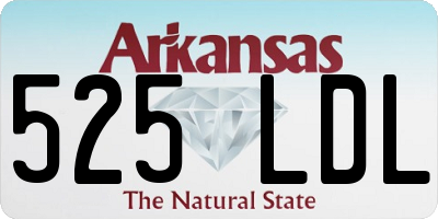 AR license plate 525LDL