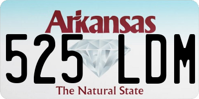 AR license plate 525LDM