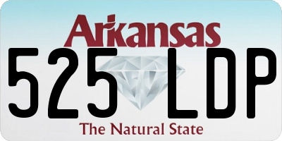 AR license plate 525LDP