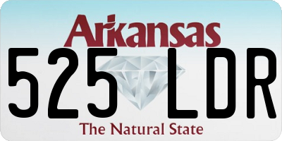 AR license plate 525LDR