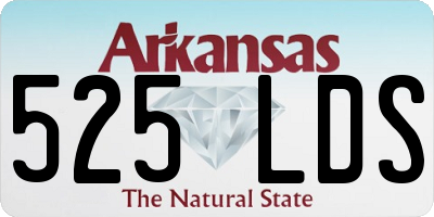AR license plate 525LDS