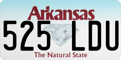 AR license plate 525LDU