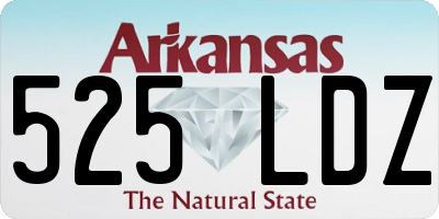 AR license plate 525LDZ