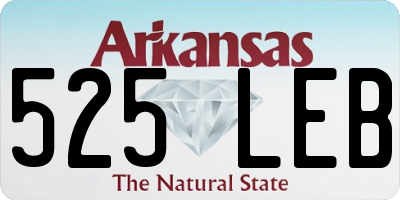AR license plate 525LEB