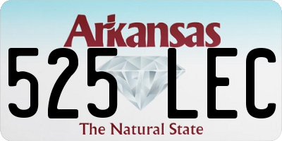 AR license plate 525LEC