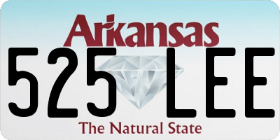 AR license plate 525LEE
