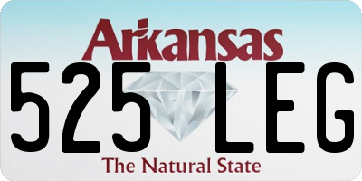 AR license plate 525LEG
