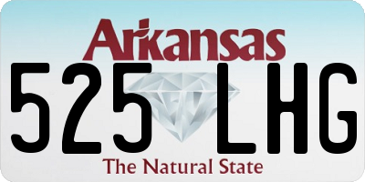 AR license plate 525LHG