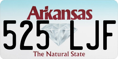AR license plate 525LJF