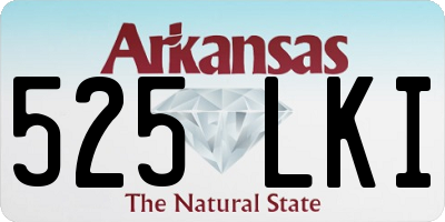 AR license plate 525LKI
