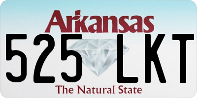 AR license plate 525LKT