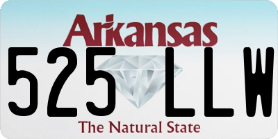 AR license plate 525LLW